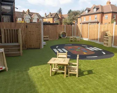 outdoor space at monkey puzzle west kensington